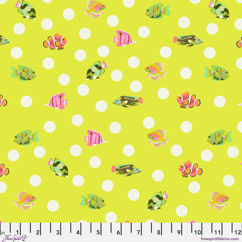 FLORAL REEF -  School Crossing -Seagrass - PWTP268 - Tula Pink